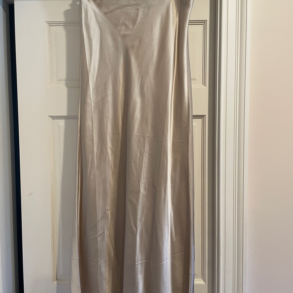Sleek Satin Skirt